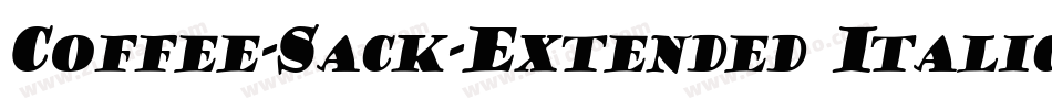 Coffee-Sack-Extended Italic字体转换